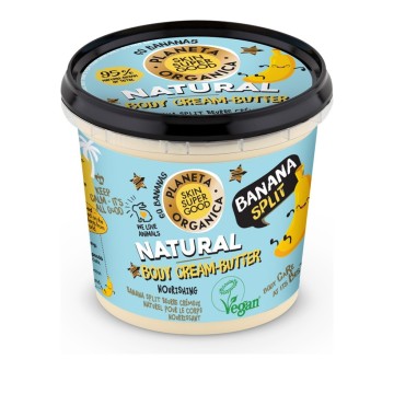 Natura Siberica-Planeta Organica  Skin Super Good Natural Body Cream-Butter, Banana Split, 360 ml