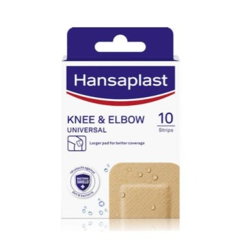 Hansaplast Universal-Bakterienschutz für Knie und Ellenbogen, 10 Stück