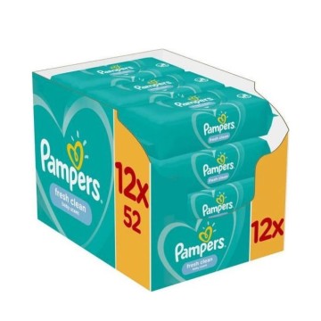 Pampers Promo Baby Wipes Fresh Clean Baby Scent Μωρομάντηλα 12X52τμχ