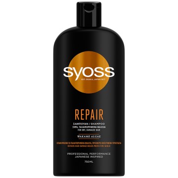 Восстанавливающий шампунь Syoss для сухих, поврежденных волос 750 мл