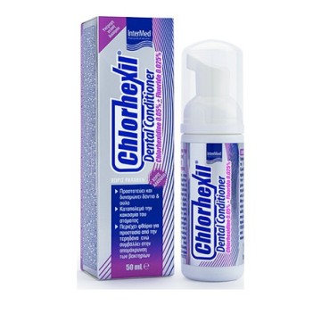 Intermed Chlorhexil Dental Conditioner Chlorhexidine 0.05% & Fluoride 0.025% Φθοριούχος Στοματικός Αφρός 50ml