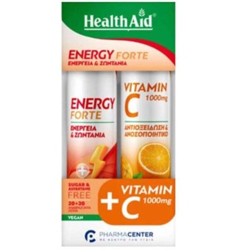 Health Aid Promo Energy Forte, 20 Αναβράζοντα Δισκία & Vitamin C 10... Health Aid Promo Energy Forte, 20 Αναβράζοντα Δισκία & Vitamin C 10...