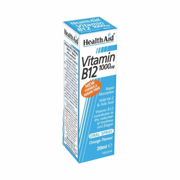 Health Aid Vitamin B12 1000μg Oral Spray Πορτοκάλι 20ml Health Aid Vitamin B12 1000μg Oral Spray Πορτοκάλι 20ml