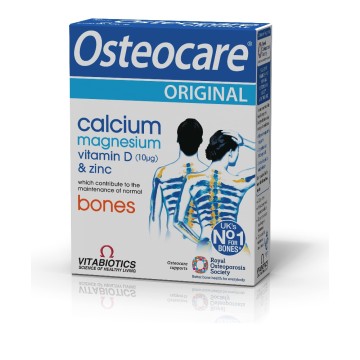 Vitabiotics Osteocare لصحة العظام والكالسيوم وفيتامين D3 والمغنيسيوم والزنك 30Tabs