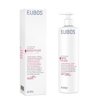 Eubos Liquid Rouge Émulsion Lavante, Liquide Nettoyant Visage/Corps 400 ml