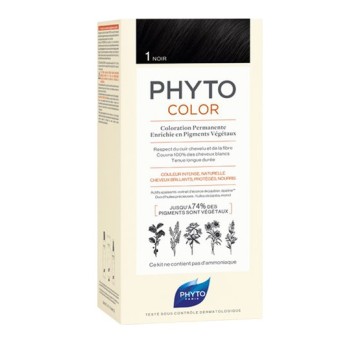 Phyto Phytocolor Μόνιμη Βαφή Μαλλιών 1 Μαύρο