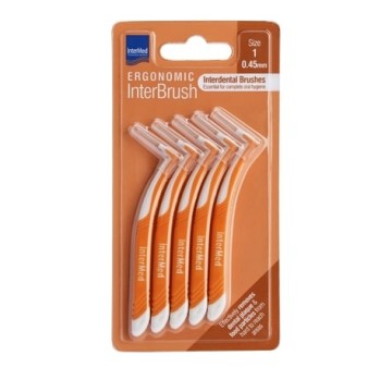 Intermed Ergonomic Interdental Brushes with Handle 0.45mm Orange 4pcs