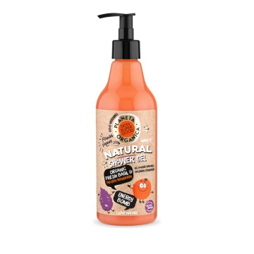 Natura Siberica-Planeta Organica Skin Super Good Natural Shower Gel Energy Bomb, Fresh Basil/Frozen Mandarin 500ml.