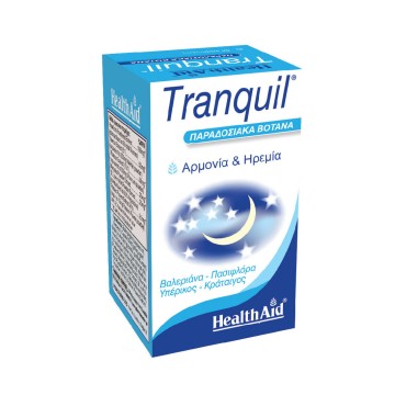 Health Aid Tranquil Natural Qetësues, Qetësues Bimor 30 kapsula