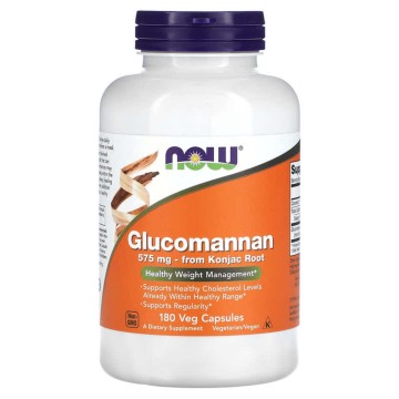 Now Foods Glucomannan 575mg, 180 Veg Capsules Now Foods Glucomannan 575mg, 180 Veg Capsules