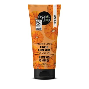 Organic Shop Face Cream Matte effect for oily skin, Pumpkin & Honey 50ml