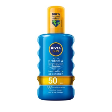 Nivea Sun Spray Protect & Dry Touch Invisible SPF50 200 мл