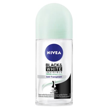 Nivea Invisible For Black & White Active 48h Anti-Transpirant Roll-On 50 ml