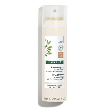 Klorane Avoine Dry Shampoo με Χρώμα - Καστανά έως Σκούρα Μαλλιά, 150ml
