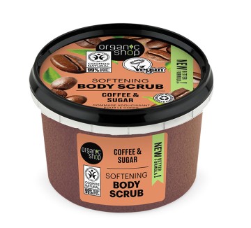 Natura Siberica-Organic Shop Body Scrub, Coffee and Sugar, 250ml