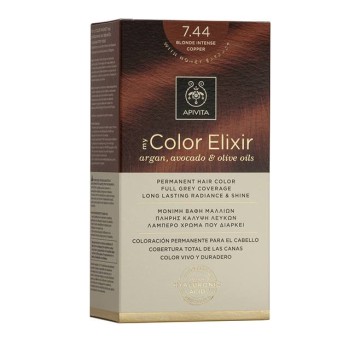 Apivita My Color Elixir 7.44 Teinture pour cheveux Blond cuivré intense