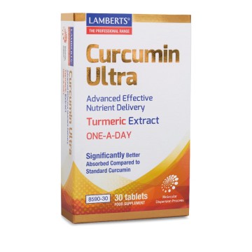 Lamberts Curcumin Ultra Curcumin avec action anti-inflammatoire pour les articulations, 30 comprimés