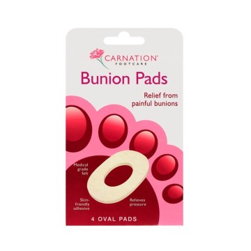 Carnation Bunion Pads, 4 Oval Pads