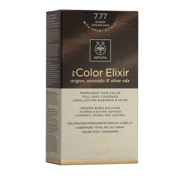 Apivita My Color Elixir 7.77 Teinture pour Cheveux Blond Beige Intense