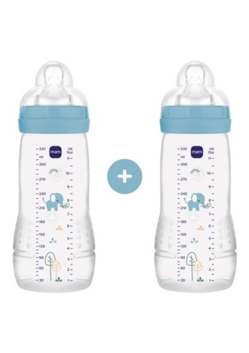 Mam Σετ Πλαστικά Μπιμπερό Easy Active με Θηλή Σιλικόνης για 4+ μηνώ... Mam Σετ Πλαστικά Μπιμπερό Easy Active με Θηλή Σιλικόνης για 4+ μηνώ...