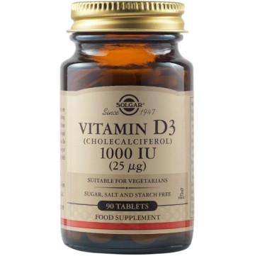Solgar Vitamin D3 1000IU 90 Tablets