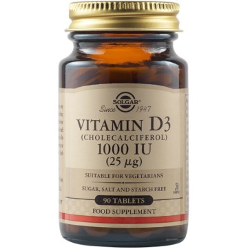 Solgar Vitamin D3 1000IU 90 Tablets Solgar Vitamin D3 1000IU 90 Tablets