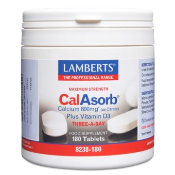 Lamberts Cal Asorb Calcium 800mg, 180tabs Lamberts Cal Asorb Calcium 800mg, 180tabs