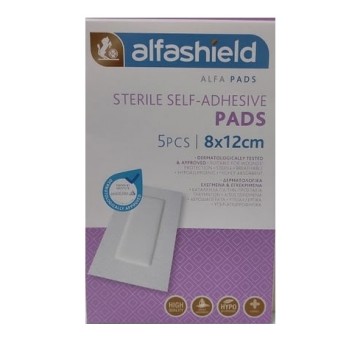 ضمادات لاصقة معقمة من Karabinis Medical Alfashield 8x12cm 5pcs