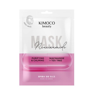 Kimoco Beauty Sheet Mask Καταπραϋντική Μάσκα Προσώπου με Νιασιναμίδ... Kimoco Beauty Sheet Mask Καταπραϋντική Μάσκα Προσώπου με Νιασιναμίδ...
