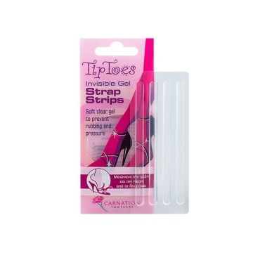 Carnation TIp Toes Invisible Gel Strap Strips, 4 τεμάχια