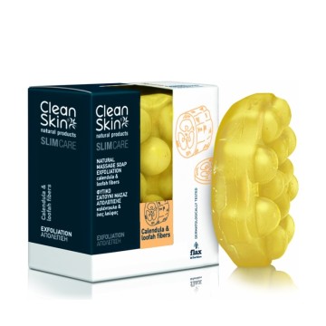 CleanSkin Массажное мыло Slim & Hydration с волокнами календулы и люфы 100гр -40%