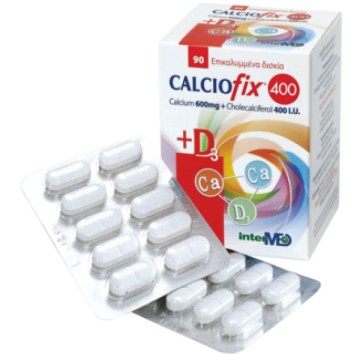 Intermed Calciofix 600mg + D3 400iu, Συμπλήρωμα Ασβεστίου 90 Δισκία Intermed Calciofix 600mg + D3 400iu, Συμπλήρωμα Ασβεστίου 90 Δισκία