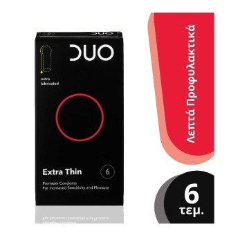 DUO Premium Extra Thin Πολύ Λεπτά 6τμχ