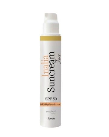 Inalia Face Suncream SPF50 with Hyaluronic Acid 50ml