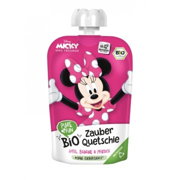 Bio Πουρές Μήλου, Μπανάνας και Ροδάκινου Disney Minnie 12m+, 100g Bio Πουρές Μήλου, Μπανάνας και Ροδάκινου Disney Minnie 12m+, 100g