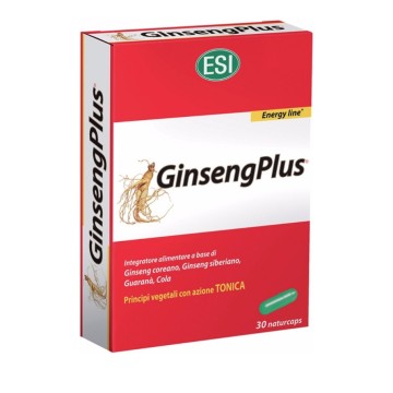 ESI Ginseng Plus Rapid Energy Supplément nutritionnel pour stimulation instantanée et énergie 30 capsules à base de plantes