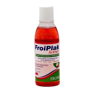 Froika Froiplak Homeo, Fluoride Mouthwash with Apple-Cinnamon Flavor 250ml