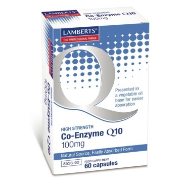 Lamberts Co-Enzyme Q10, Коензим Q10 100 mg, 60 капсули