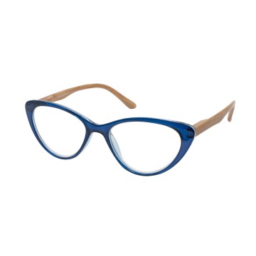 Eyelead Γυαλιά Πρεσβυωπίας - Διαβάσματος Ε205 Μπλε-Πεταλούδα με ξύλινο Βραχίονα