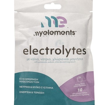My Elements Electrolytes Saveur Orange 10 Comprimés Effervescents