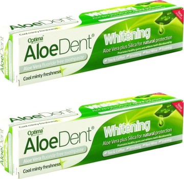 Optima AloeDent Promo Dentifrice Blanchissant 2x100 ml