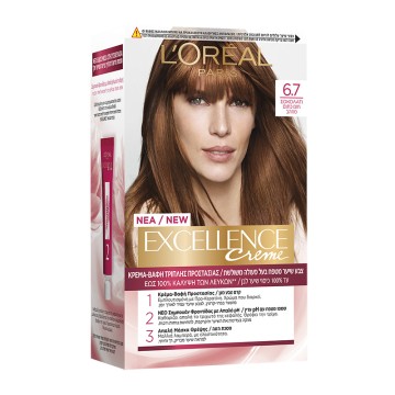 LOreal Excellence Creme No 6.7 Chocolate Hair Dye 48ml