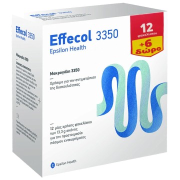 Epsilon Health Effecol 3350 12 пакетиков и 6 подарочных пакетиков по 13.3 г 18 пакетиков