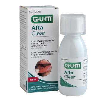 Gum Aftaclear Mundspülung, Lösung zum Einnehmen bei Mundgeschwüren (2410), 120 ml