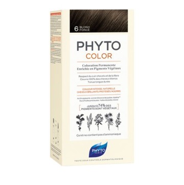 Phyto Phytocolor Перманентна боя за коса 6 Тъмно русо