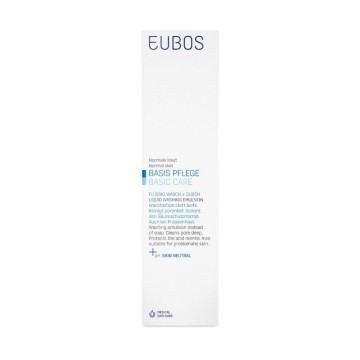 Eubos Liquid Blue Detergente Viso e Corpo, Senza Fragranze 400 ml