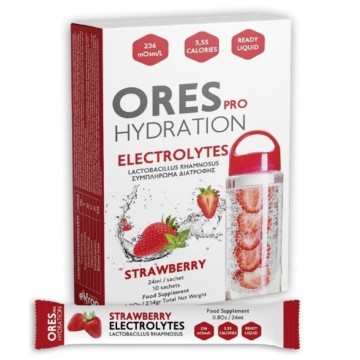 Ores Pro Hydration Electrolytes Strawberry 10 Sachets Ores Pro Hydration Electrolytes Strawberry 10 Sachets