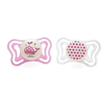 Chicco Physio Light Silicone Night Pacifier 6-16M 2pcs