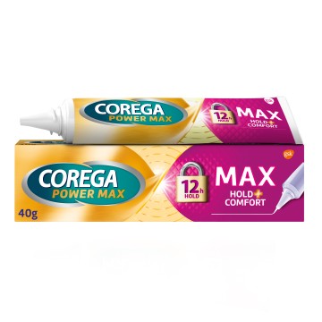 Corega Power Max Hold & Comfort Фиксиращ крем за протези 40гр