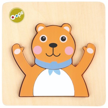 Oops Holzpuzzle 3D Teddybär 12m+